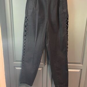 Together Black Slacks with Unique Side Detailing